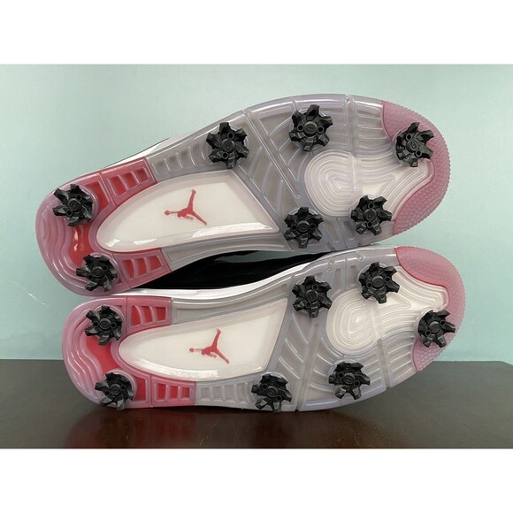 Nike Air Jordan 4 Retro Golf "Bred" Black/Red Men’s Size 10 CU9981-002 - Picture 10 of 11